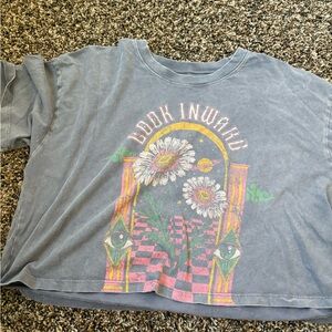 Hollister Dark Gray Cotton Tee